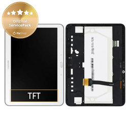 Samsung Galaxy Tab 4 10.1 T530 - LCD Display + Touch Screen + Frame (White) - GH97-15849B Genuine Service Pack