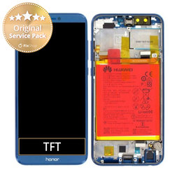 Huawei Honor 9 Lite - LCD Display + Touch Screen + Frame + Battery (Sapphire Blue) - 02351SNQ Genuine Service Pack