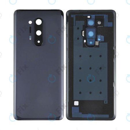 OnePlus 8 Pro - Battery Cover + Rear Camera Lens (Onyx Black)