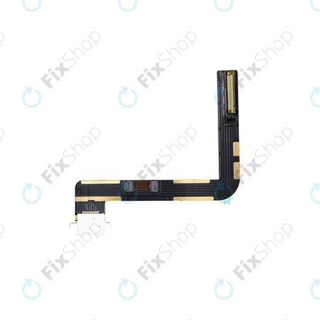 Apple iPad (7th Gen 2019, 8th Gen 2020, 9th Gen 2021) - Charging Connector + Flex Cable (White)