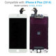 Display for iPhone 6 Plus, White, Touch Screen with Frame