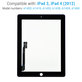 Touch Screen for iPad 3, iPad 4, Black