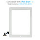 Touch Screen for iPad 2, White