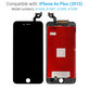 Display for iPhone 6S Plus, Black, Touch Screen with Frame