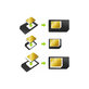 SIM Adapter 3in1 (NanoSIM, MicroSIM, MiniSIM) + SIM Socket Opener
