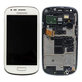 Samsung Galaxy S3 Mini i8190 - LCD Display + Touch Screen + Frame (White) - GH97-14204A Genuine Service Pack