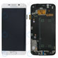 Samsung Galaxy S6 Edge G925F - LCD Display + Touch Screen + Frame (White Pearl) - GH97-17162B, GH97-17317B, GH97-17334B Genuine Service Pack