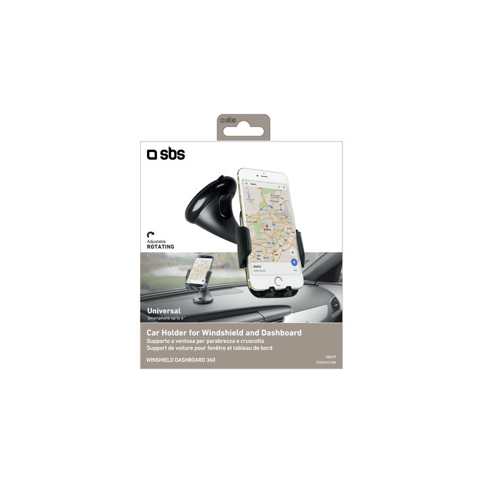 SBS - Car Holder, Universal FREEWAY with Suction Cup, black
