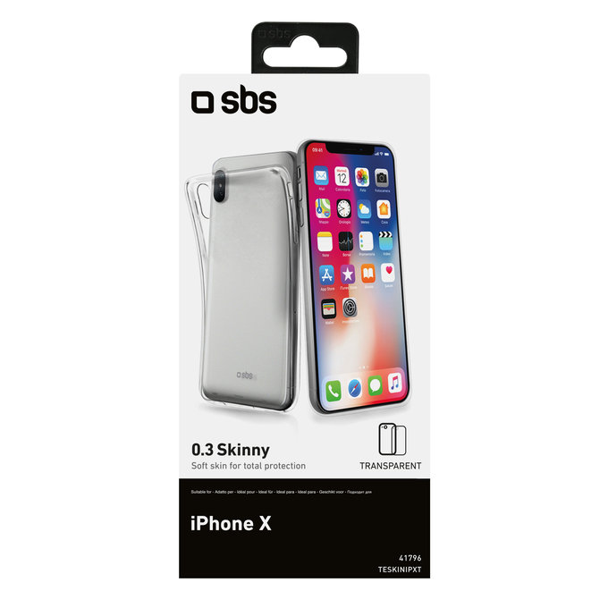 SBS - Skinny Case for iPhone X, XS & 11 Pro, transparent