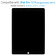 LCD Display for iPad Pro 12.9" (2nd Gen 2017), Black, Touch Screen and IC Board without Frame, Refurbished