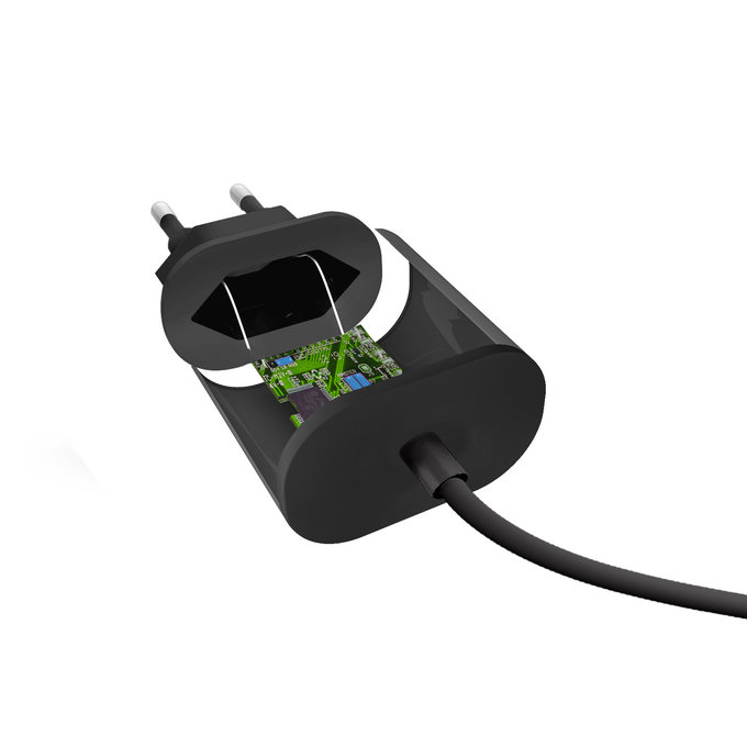 SBS - 10W Charging Adapter with USB-C, black