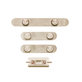 Apple iPhone XS Max - Side Buttons Set - Power + Volume + Mute (Gold)