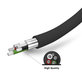SBS - Car Charger 2x USB + Cable USB / USB-C, black