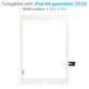 Touch Screen for iPad (6th Gen 2018), White