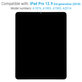 LCD Display for iPad Pro 12.9" (3rd Gen 2018), Touch Screen and IC Board without Frame, Refurbished