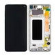 Samsung Galaxy S10 G973F - LCD Display + Touch Screen + Frame (Prism White) - GH82-18850B, GH82-18835B Genuine Service Pack
