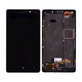Nokia Lumia 820 - LCD Display + Touch Screen + Frame (Black) TFT