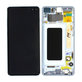 Samsung Galaxy S10 Plus G975F - LCD Display + Touch Screen + Frame (Prism Blue) - GH82-18849C, GH82-18834C Genuine Service Pack