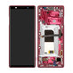 Sony Xperia 5 - LCD Display + Touch Screen + Frame (Red) - 1319-9456 Genuine Service Pack