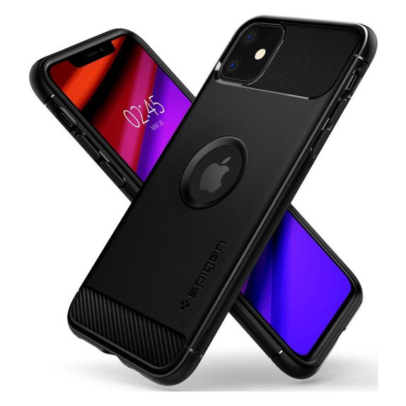 Spigen - Case Rugged Armor for iPhone 11, black