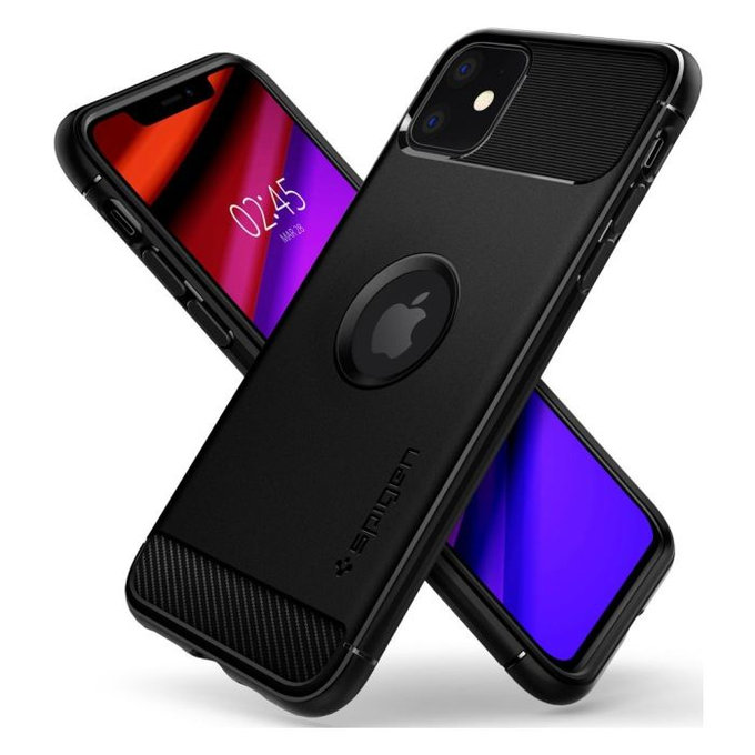 Spigen - Case Rugged Armor for iPhone 11, black