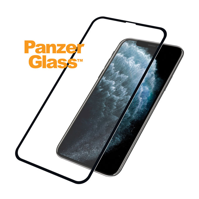 PanzerGlass - Tempered Glass Case Friendly for iPhone X, XS & 11 Pro, black