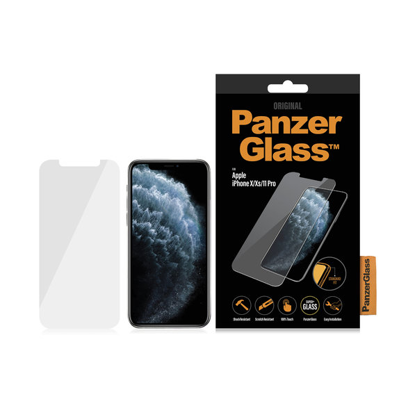 PanzerGlass - Tempered Glass Standard Fit for iPhone X, XS & 11 Pro, transparent