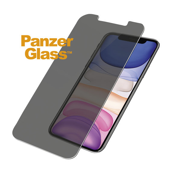 PanzerGlass - Tempered Glass Privacy Standard Fit for iPhone XR & 11, transparent