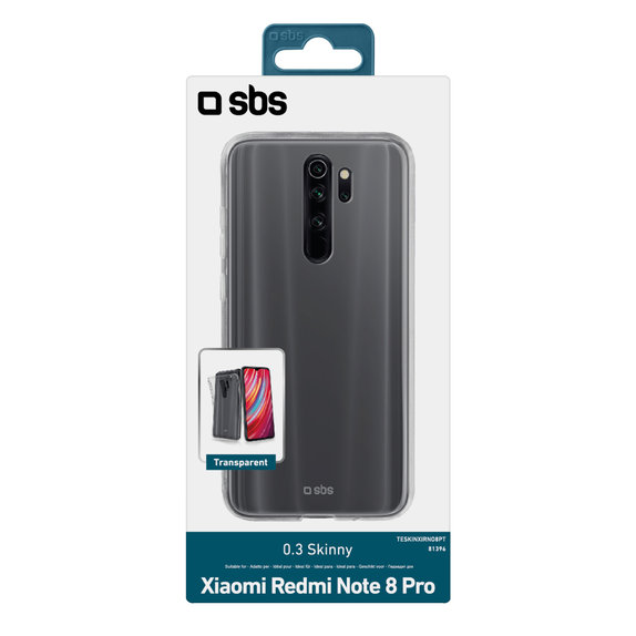 SBS - Case Skinny for Xiaomi Redmi Note 8 Pro, transparent