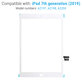 Touch Screen for iPad (7th Gen 2019, 8th Gen 2020), White