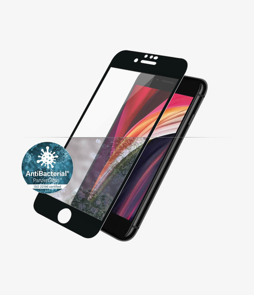 PanzerGlass - Tempered Glass Case Friendly AB for iPhone 6, 6s, 7, 8, SE 2020 & SE 2022, black