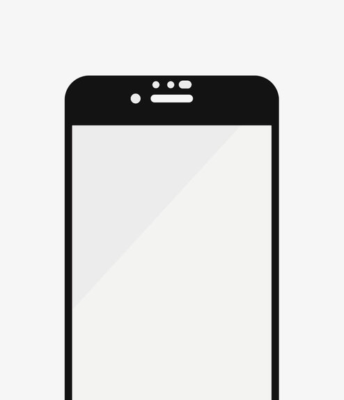 PanzerGlass - Tempered Glass Case Friendly AB for iPhone 6, 6s, 7, 8, SE 2020 & SE 2022, black