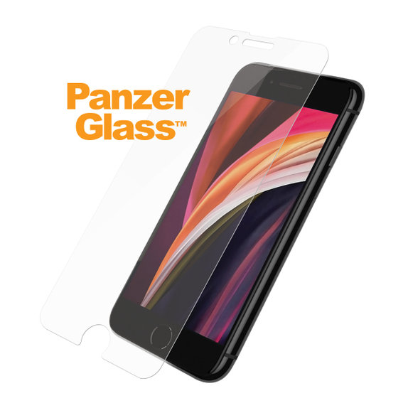 PanzerGlass - Tempered Glass Standard Fit for iPhone SE 2020, 8, 7, 6s, 6, transparent