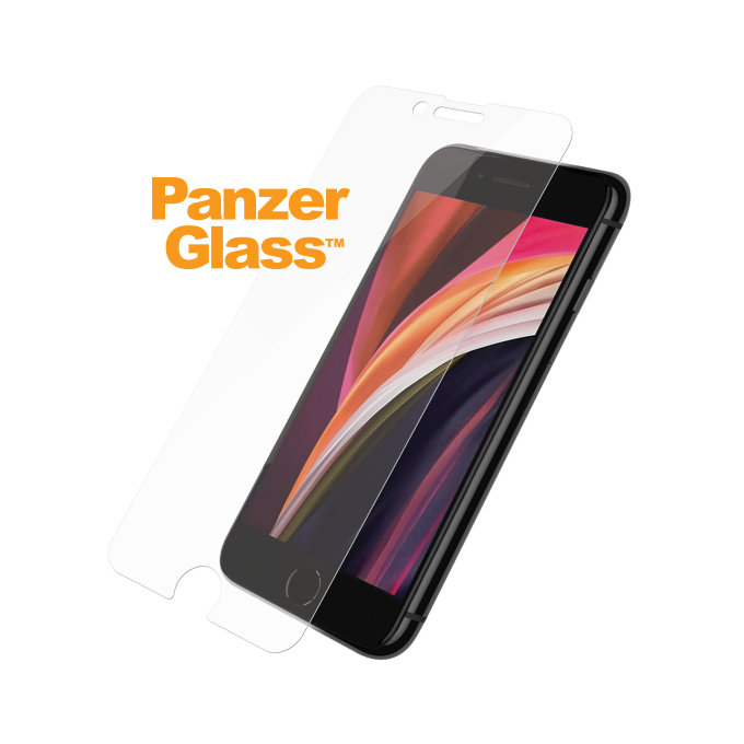 PanzerGlass - Tempered Glass Standard Fit for iPhone SE 2020, 8, 7, 6s, 6, transparent