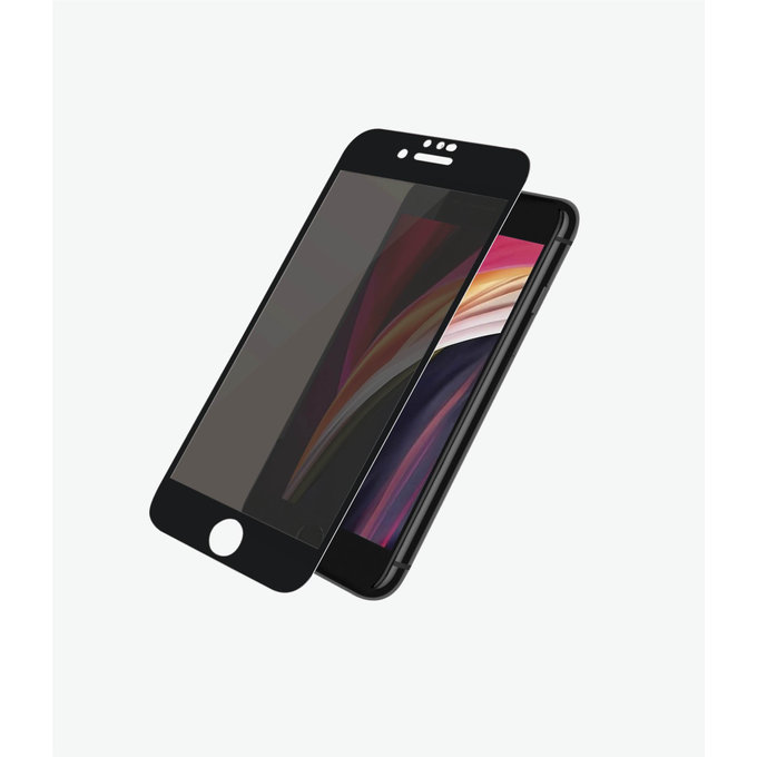 PanzerGlass - Tempered Glass Privacy Case Friendly for iPhone 6, 6s, 7, 8, SE 2020 & SE 2022, black
