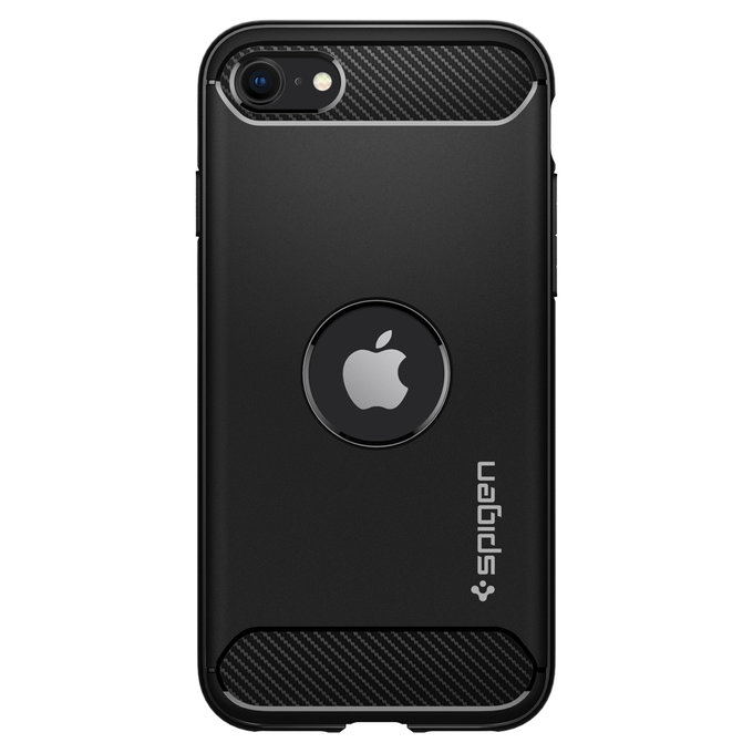 Spigen - Case Rugged Armor for iPhone SE 2020 & SE 2022, black