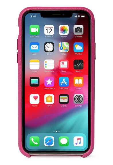 Decoded Leather Back Cover for iPhone X/Xs, pink
