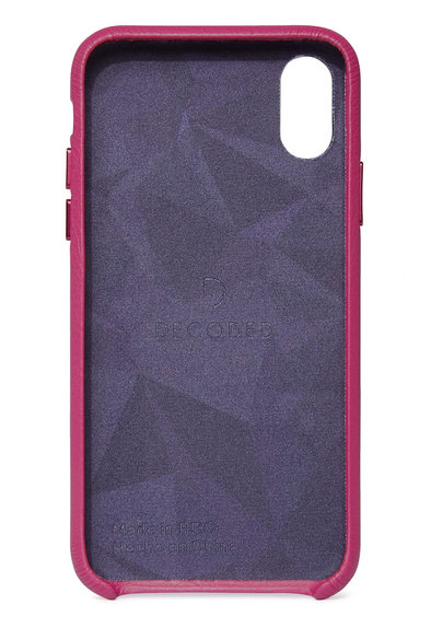 Decoded Leather Back Cover for iPhone X/Xs, pink
