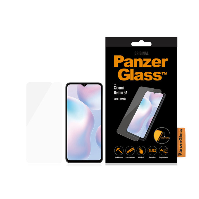 PanzerGlass - Tempered Glass Case Friendly for Xiaomi Redmi 9A, black