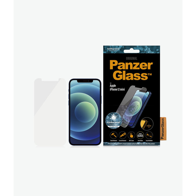 PanzerGlass - Tempered Glass Standard Fit AB for iPhone 12 mini, transparent