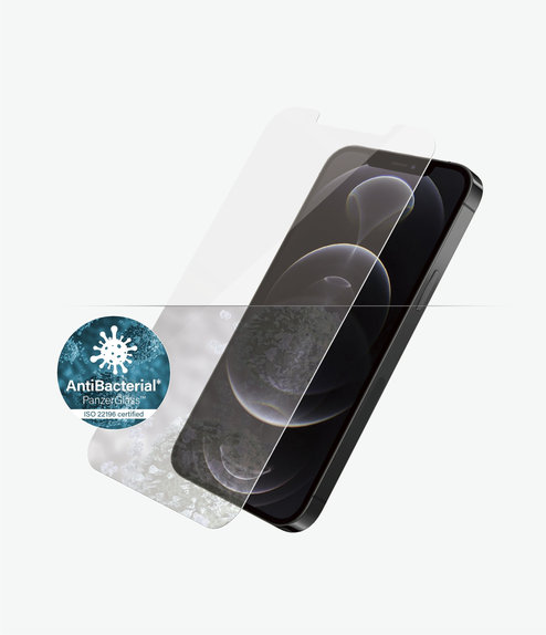 PanzerGlass - Tempered Glass Standard Fit AB for iPhone 12 & 12 Pro, transparent