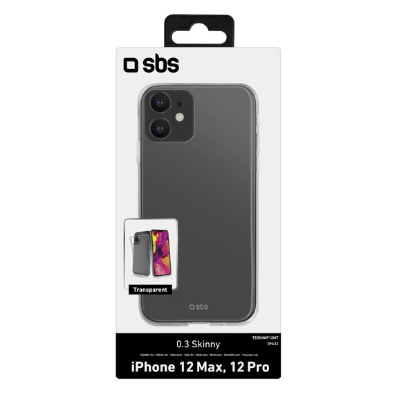 SBS - Case Skinny for iPhone 12 & 12 Pro, transparent