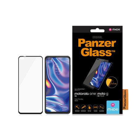 PanzerGlass Tempered Glass Case Friendly for Motorola Moto G 5G