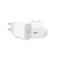 USB-C charging adapter, 20W, compatible with Apple