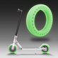 Xiaomi Mi Electric Scooter 1S, 2 M365, Essential, Pro, Pro 2 - Durable Full Tubeless Tire (Green Fluorescent)