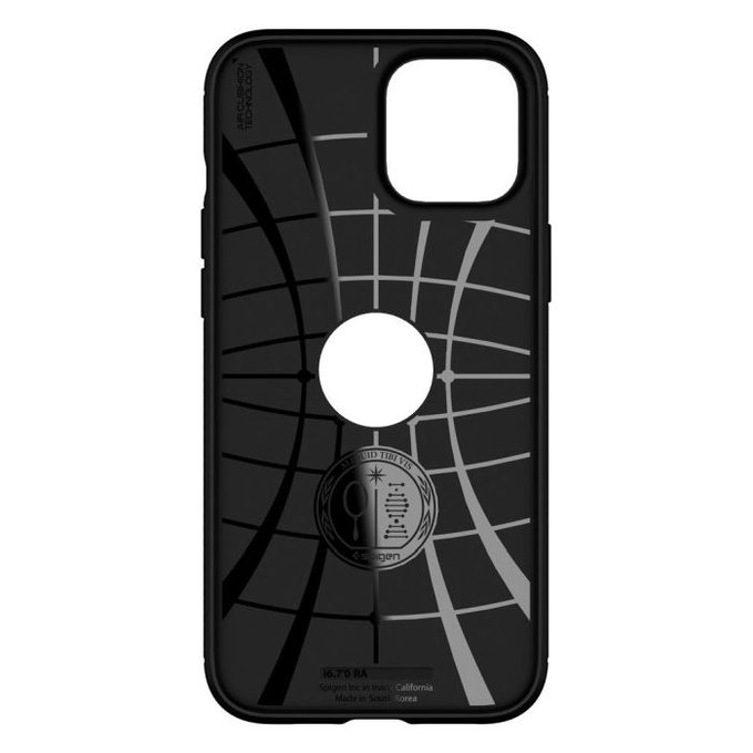 Spigen - Case Rugged Armor for iPhone 12 & 12 Pro, black