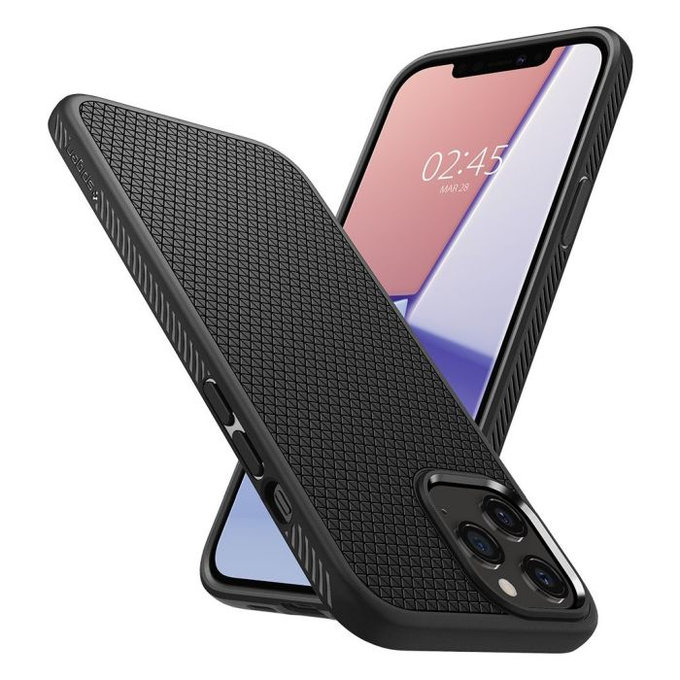 Spigen - Case Liquid Air for iPhone 12 & 12 Pro, black