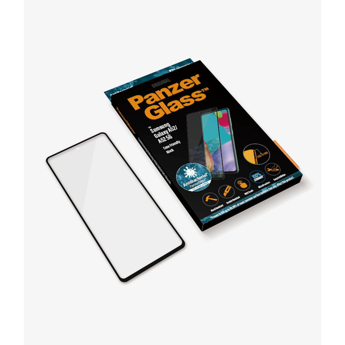 PanzerGlass - Tempered Glass Case Friendly AB for Samsung Galaxy A52, A52 5G, A52s & A53 5G, black