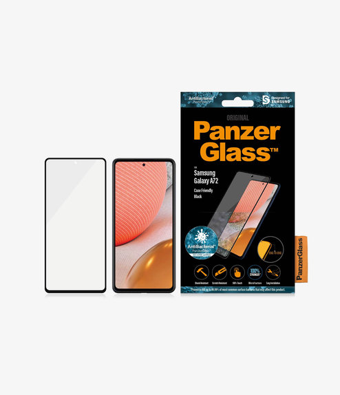 PanzerGlass - Tempered glass Case Friendly AB for Samsung Galaxy A72, black