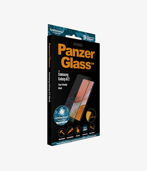 PanzerGlass - Tempered glass Case Friendly AB for Samsung Galaxy A72, black